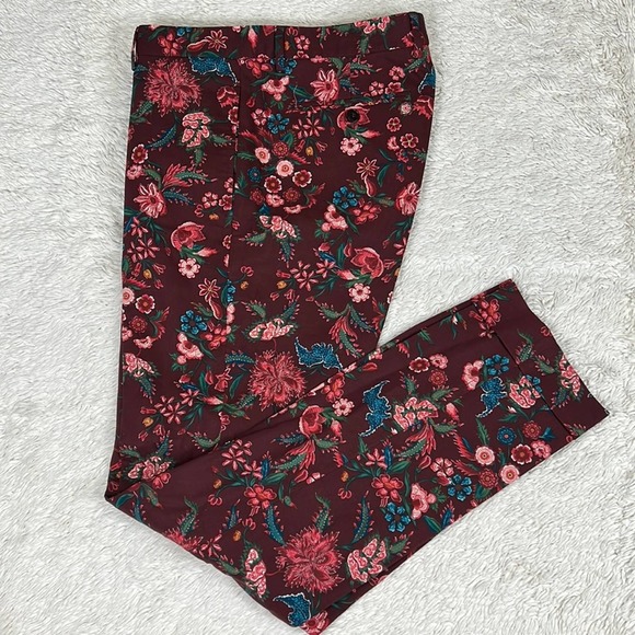 Gucci Pants - Gucci Men's Floral Riding Trouser Pants Burgundy IT Size 48 / US 38 Woman sz 10